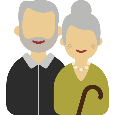 couple senior propriétaire non occupant